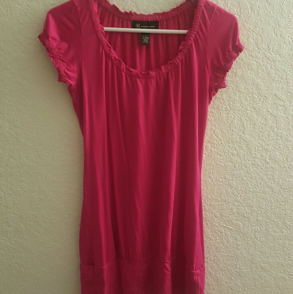 INC pink tunic top •Size Small